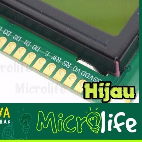 Jual LCD 1602 16x2 2x16 Green Display Module Layar Hijau | Shopee Indonesia