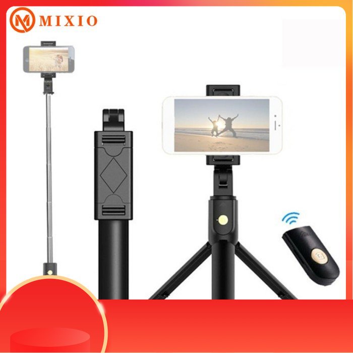 Jual MIXIO Q07 Selfie Stick Tripod Phone Stand (NONLED Fill Light) Shopee Indonesia