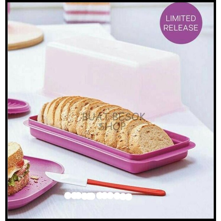 Jual Tempat Toples Roti Brownies Bolu Serbaguna Tupperware Bread Saver ...