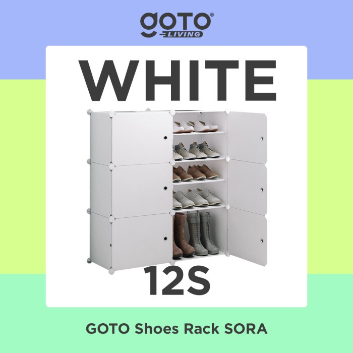 Jual Goto Sora Rak Lemari Sepatu Tingkat Shoe Rack Susun Portable