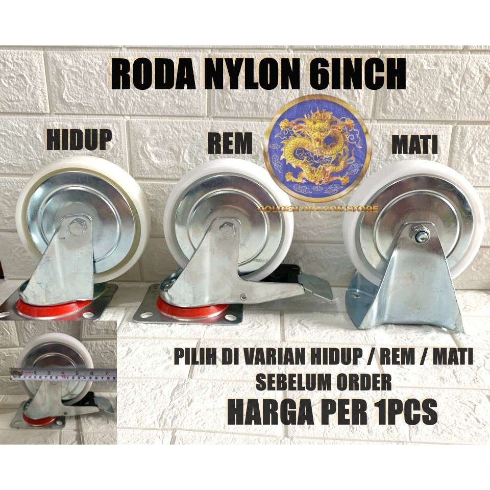 Jual Roda Nylon Rem Hidup Mati Inch Roda Etalase Trolley Shopee Indonesia