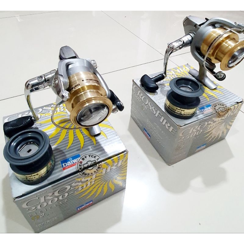 daiwa crossfire 3bi spinning reel 2000 The heart of the reel is the cold forged and precision milled Digigears Crossfire 2000 Fishing Reel |