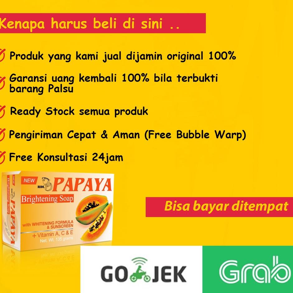 Jual Model Baru LYMBM Sabun Pepaya RDL Papaya RDL 135 Gram Original