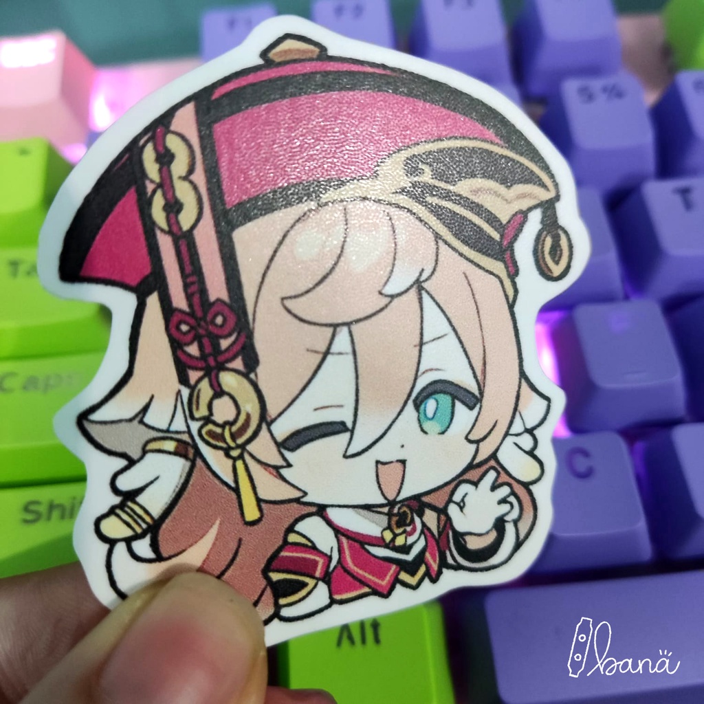 Jual Stiker GENSHIN IMPACT YANFEI SATU PAKET Stiker Vinyl Waterproof ...