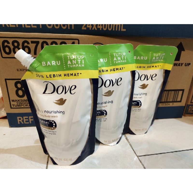 Jual DOVE Body Wash Deeply Nourishing Pouch 800ml | Shopee Indonesia