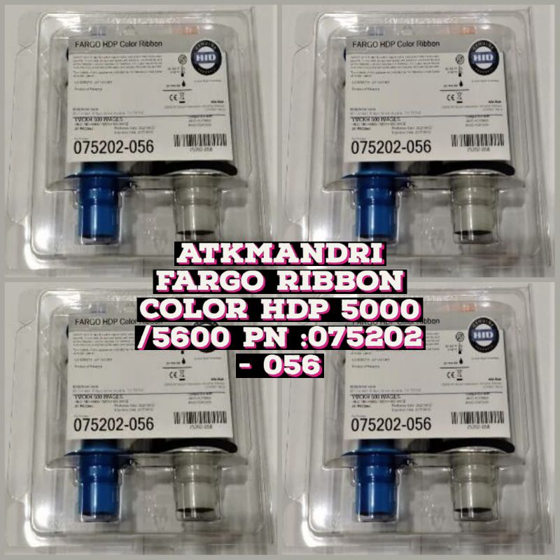 Jual FARGO RIBBON COLOR HDP 5000 /5600 PN :075202 - 056 ORIGINAL ...