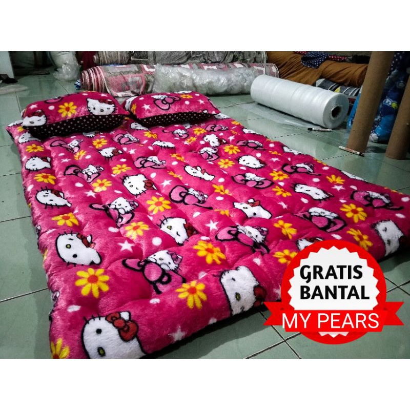 Jual PREMIUM Kasur Lantai motif Bulu super lembut | Shopee Indonesia