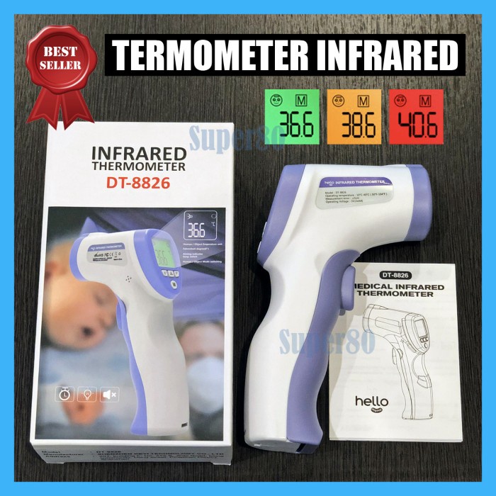 Jual Thermometer Infrared Termometer Tembak Body Digital Non Contact ...