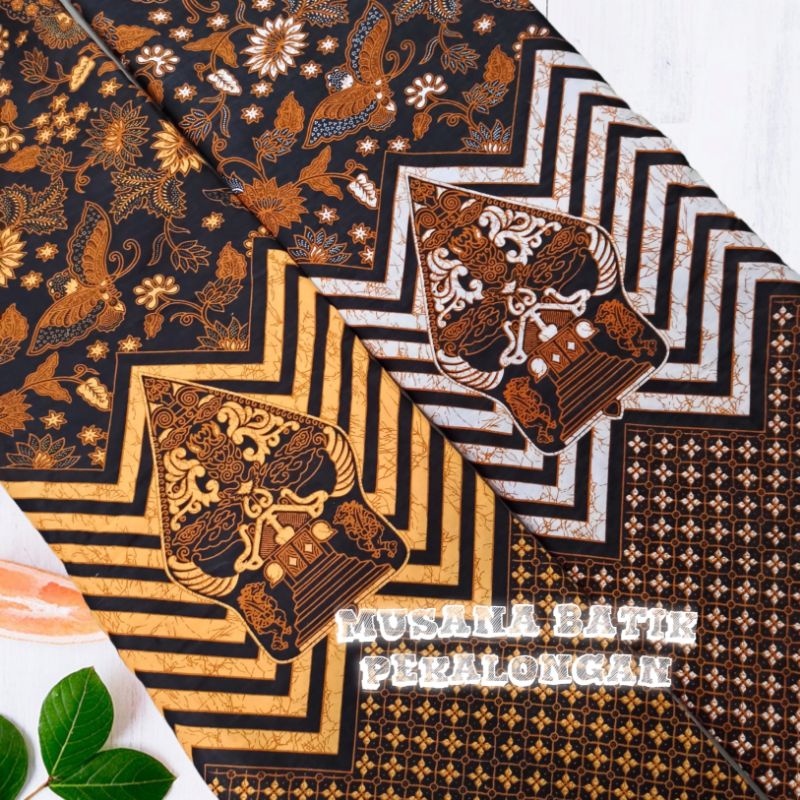 Jual crn kain batik wayang rang rang motif batik kupu sogan bahan ...