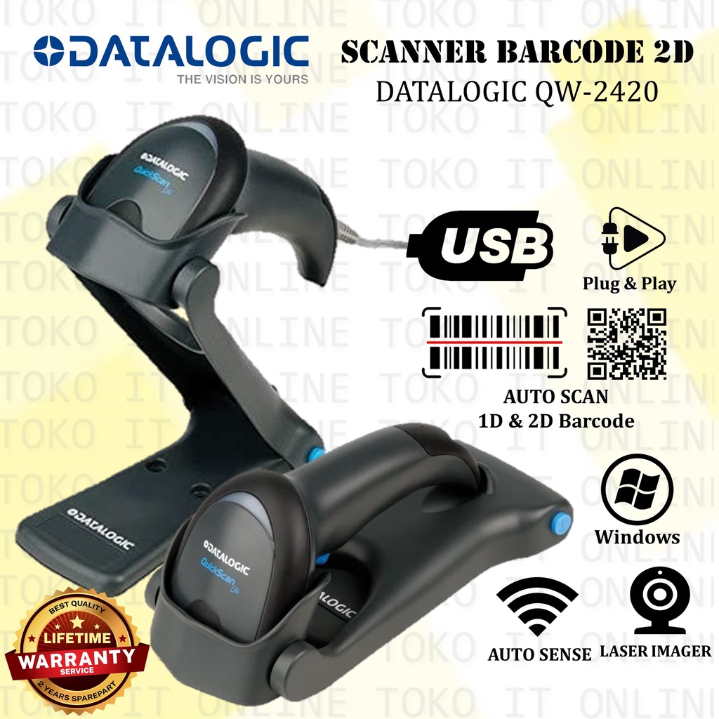 Jual Barcode Scanner 2D Datalogic QW2420 Handheld QW2420 Seri QW2400