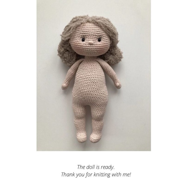Jual [PDF FILE] (Pola Membuat Boneka Amigurumi) Doll Base Pattern ...