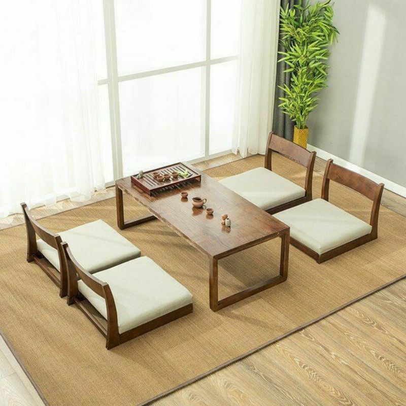 Jual Meja Makan Lesehan Ala Jepang Set Meja Makan Sofa Shopee Indonesia