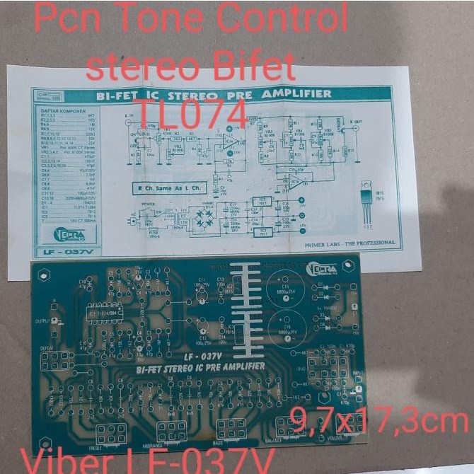 Jual Pcb Tone Control Stereo Bifet Viber Lf V Bifet Stereo Ic Preamp Shopee