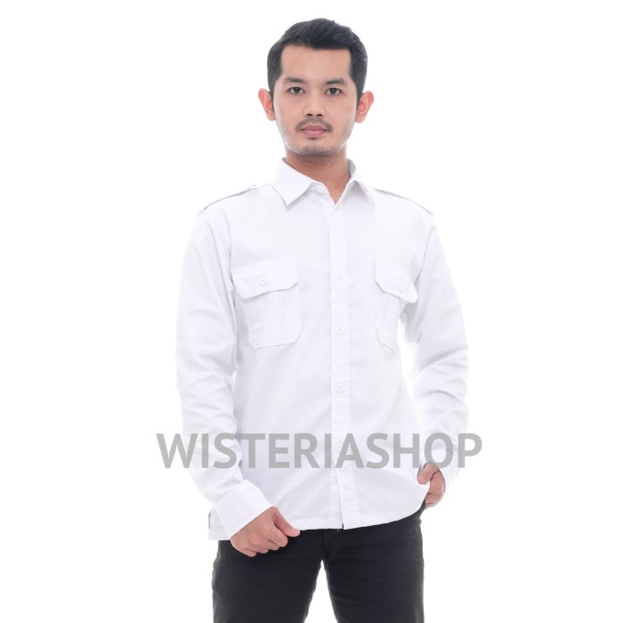 Jual Diskon Cod Kemeja Seragam Pns Putih Baju Kerja Atasan Pdh Pns