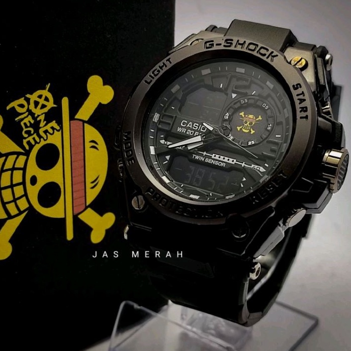 Jual Jam Tangan One Piece X G Shock Metal Full Black Shopee