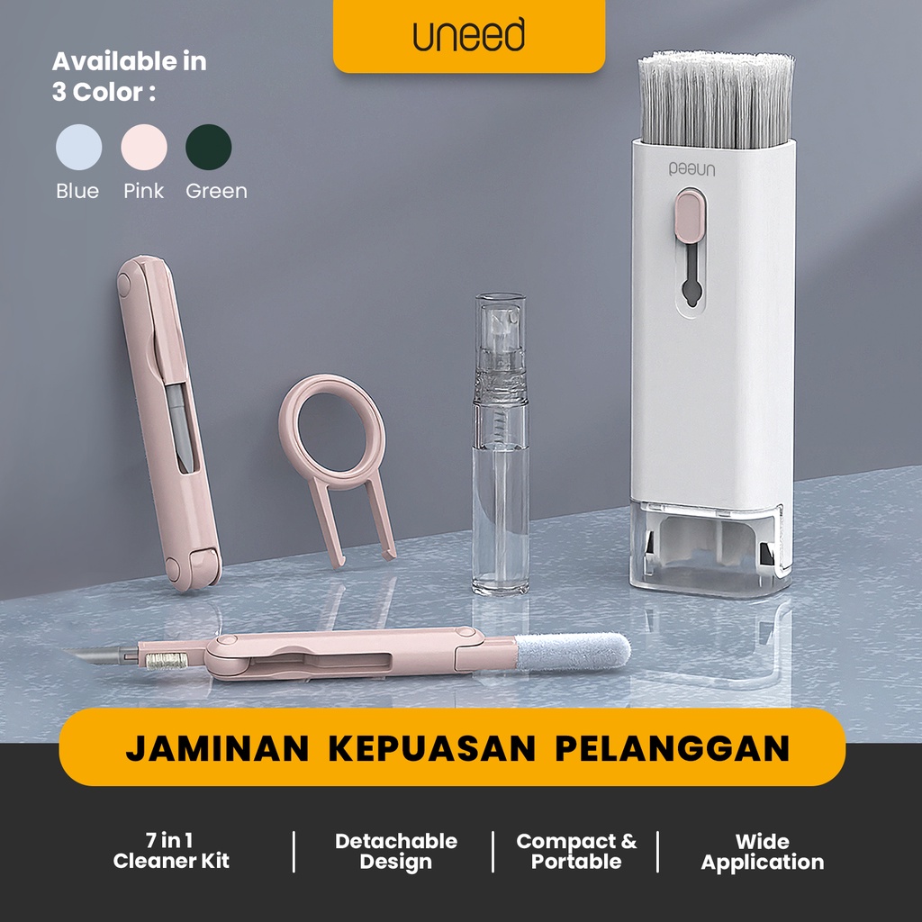 Jual UNEED 7 in 1 Multifunction Pen Cleaner for Earbud Smartphone ...