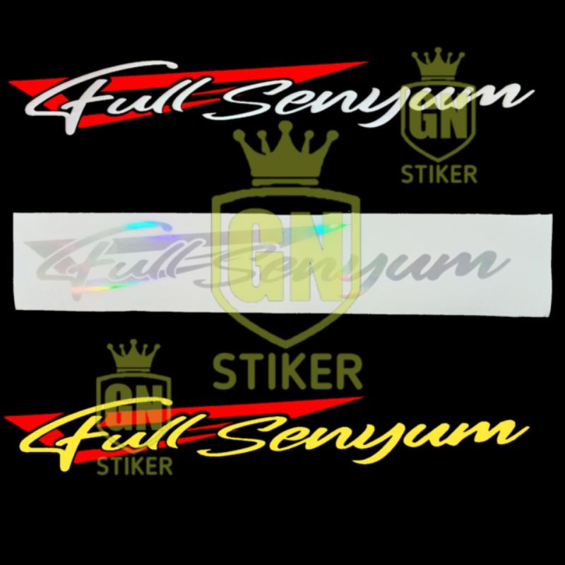 Jual Stiker Cutting Full Senyum Buat Kaca Depan Truk Pikup Mobil Dll