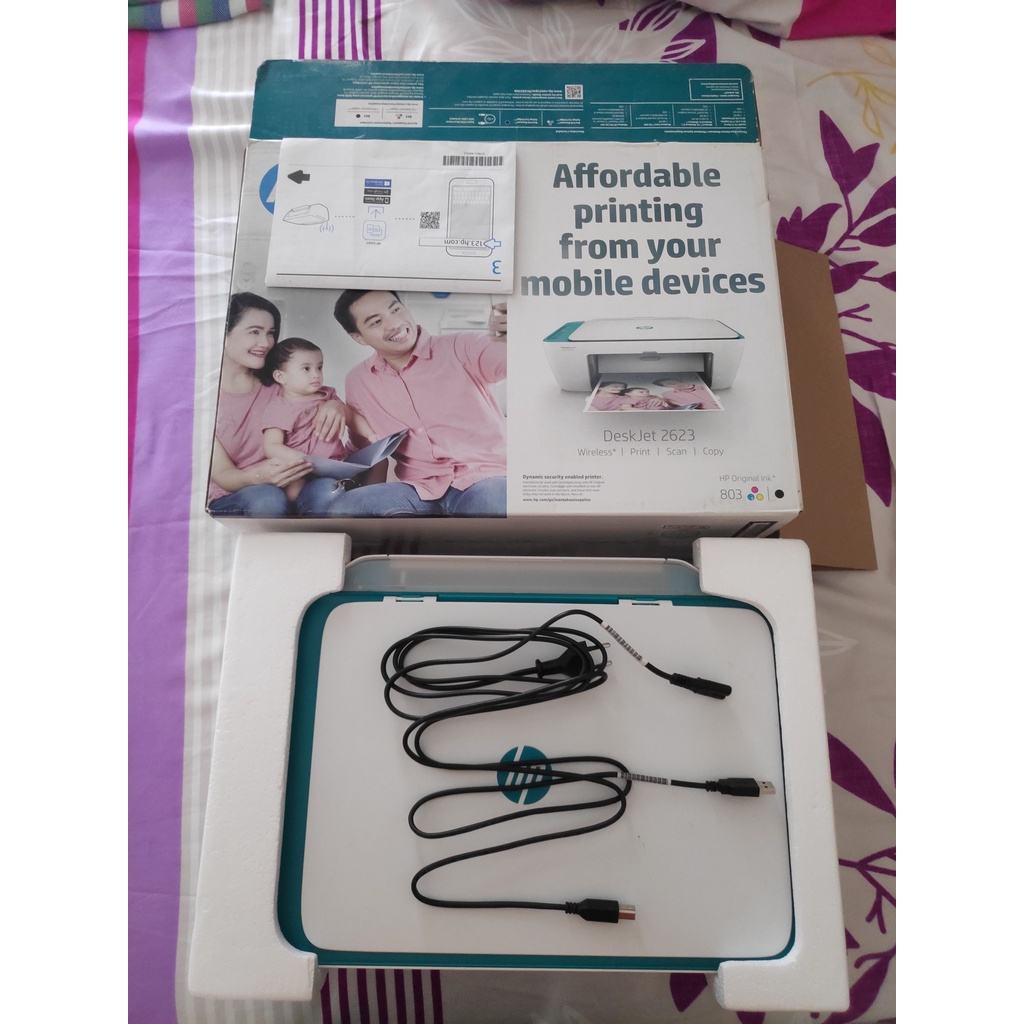 Jual Printer HP Deskjet 2623 wireless print + scan + fotokopi | Shopee ...