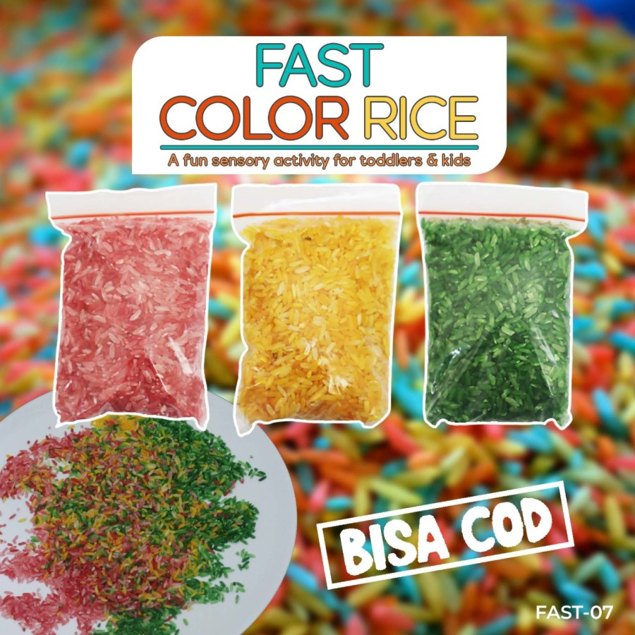 Jual RICE COLOUR Mainan Anak Edukasi Motorik Rainbow Montessori ...
