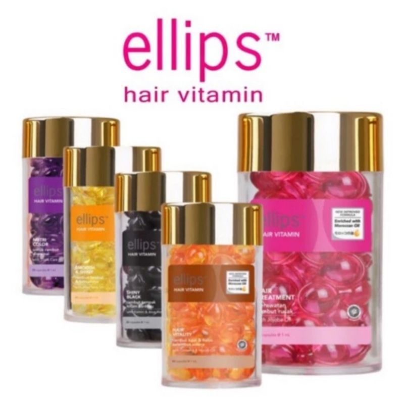 Jual Ellips Hair Vitamin Botol Isi 50 / Elips Vitamin Rambut | Shopee ...