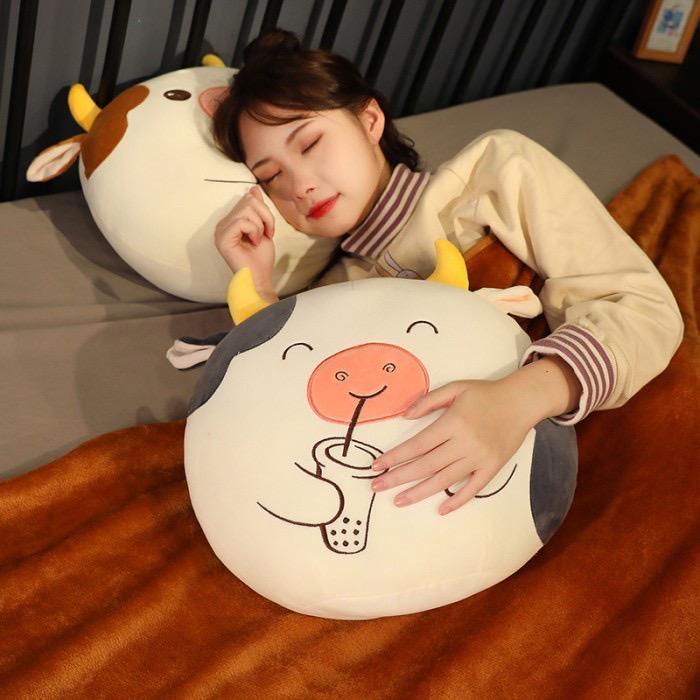 Jual Boneka Sapi Hitam Putih Sit Cow Cute Cow Moo Moo Lucu / Bantal ...