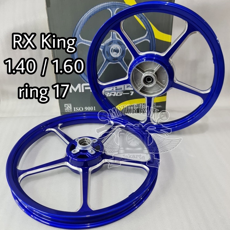 Jual Velg power mandalika RX KING 140/160 ring 17 set depan belakang ...