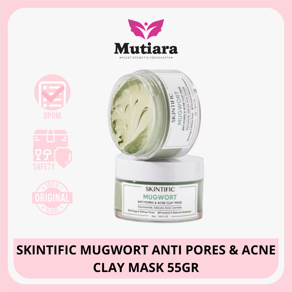 Jual Skintific Mugwort Anti Pores And Acne Clay Mask 55gr Shopee Indonesia 9256