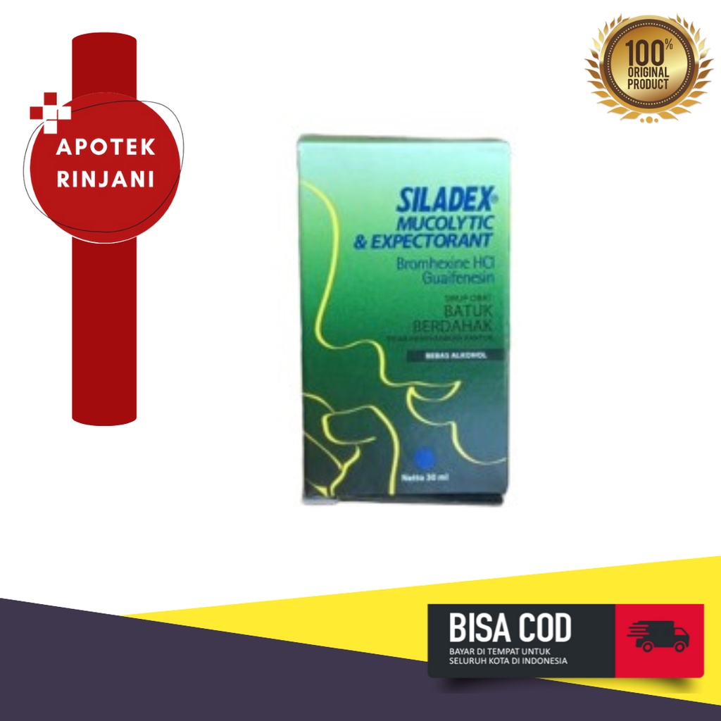 Jual SILADEX MUCOLYTIC & EXPECTORANT BATUK BEDAHAK 30 ML | Shopee Indonesia