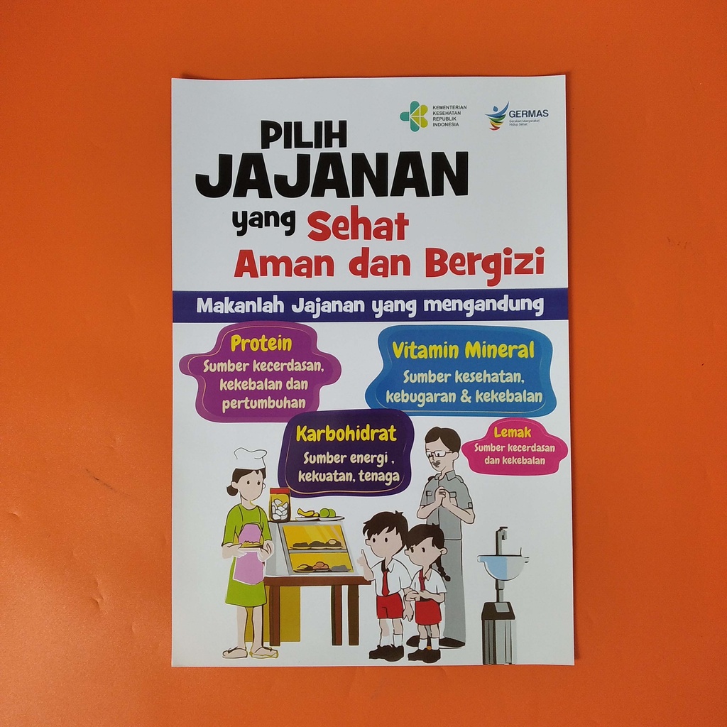 Jual Poster Sekolah Pilih Jajanan Sehat - Poster Kesehatan Sekolah ...