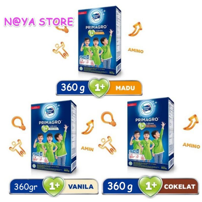 Jual primagro 1+ 360gr all varian untuk usia 1-3th | Shopee Indonesia