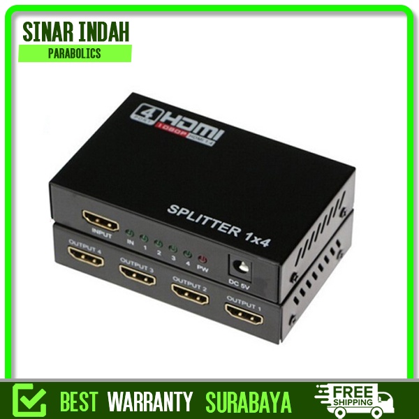 Jual SIP Pencabang 1 Input 2 Output HD Split Box With Power HDMI ...