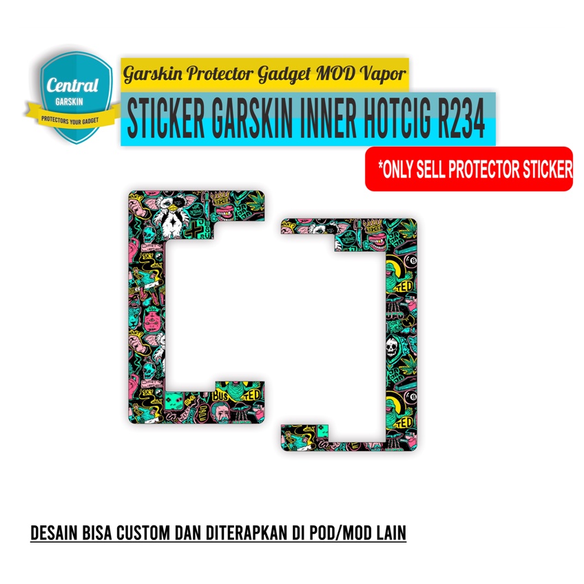 Jual Sticker Garskin INNER Hotcig R234 green 2 | Shopee Indonesia