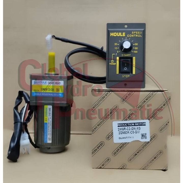 Jual AC motor gearbox HOULE 220V 6W Variable Speed Control 1 Phase