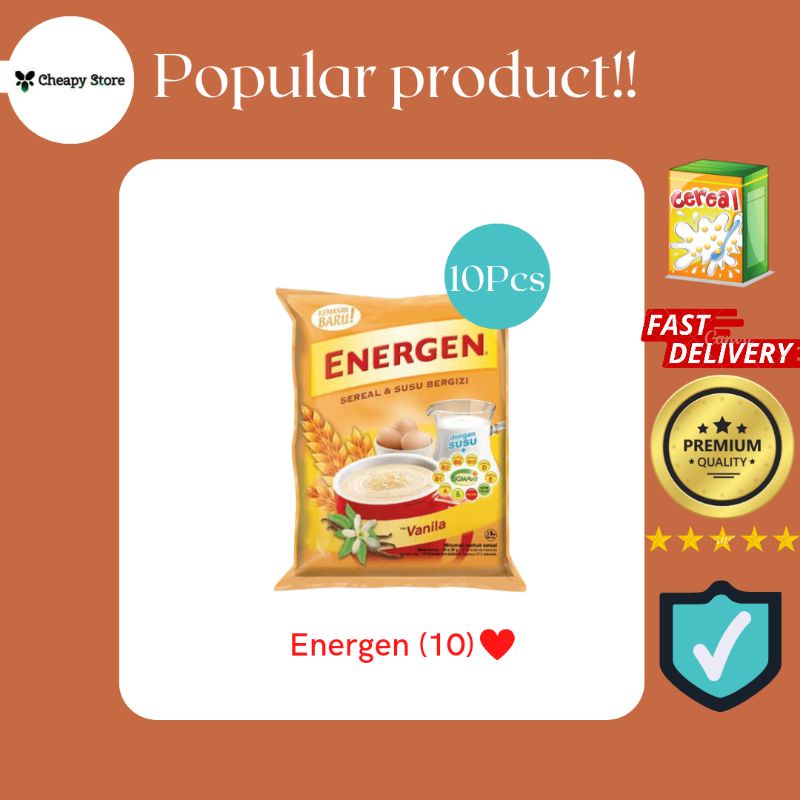 Jual Energen Sachet ALL VARIAN Isi 10pcs X 33gr Shopee Indonesia