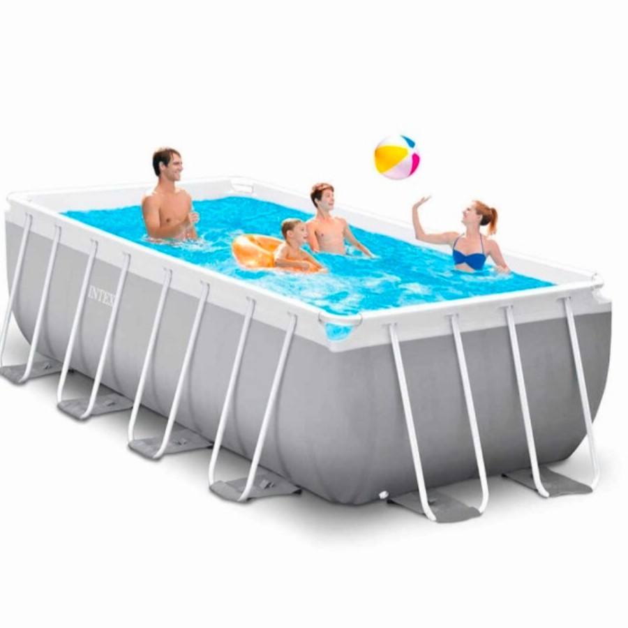 Jual Intex 26790 Kolam Prism Frame Rectangular Premium Pool Set 4 meter ...
