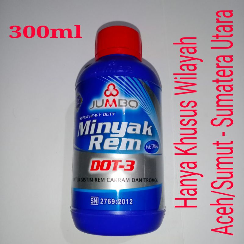 Jual Minyak Rem Jumbo Merah Dot 3 300ml Shopee Indonesia 4868