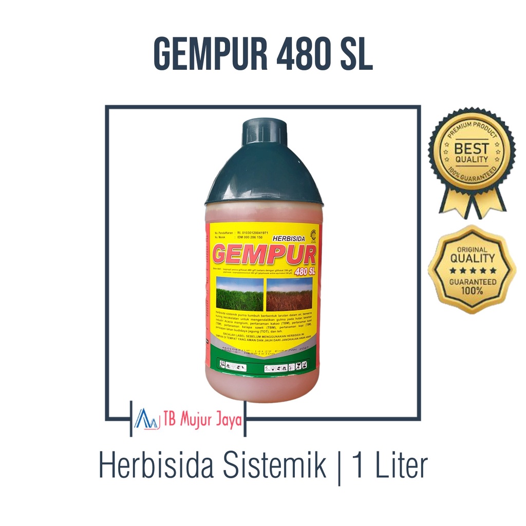 Jual Herbisida Obat Pembasmi Rumput Sistemik Gempur 480 Sl 1 Liter