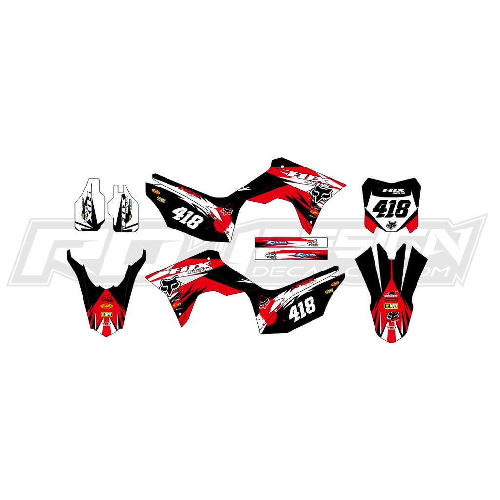 Jual Decal Sticker Crf L Dekal Stiker Biru Merah Hitam Putih Shopee Indonesia