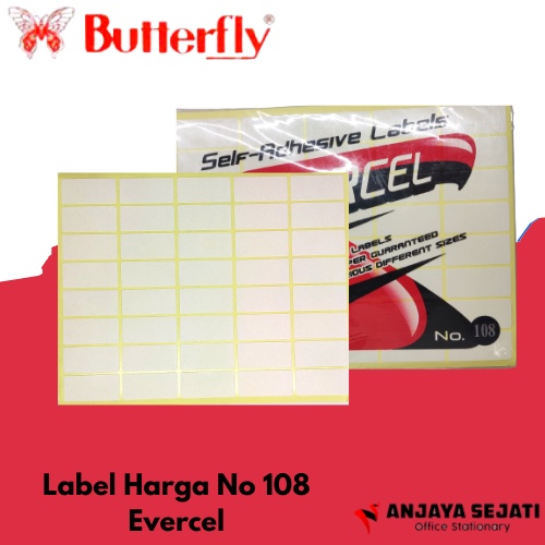 Jual Label Harga No. 108 Evercel | Tempelan Harga | Per5pack (isi ...