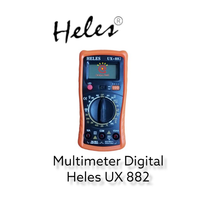 Jual Multimeter Digital Heles UX 882 TR / Digital Multimeter Heles UX ...
