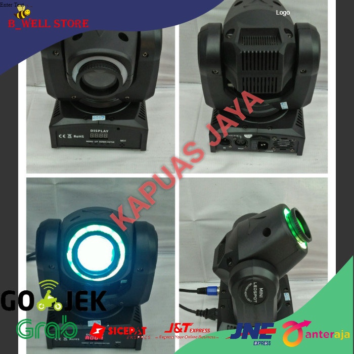 Jual Lampu Beam Mini Moving Head Redsun 8Gobo 30W | Shopee Indonesia