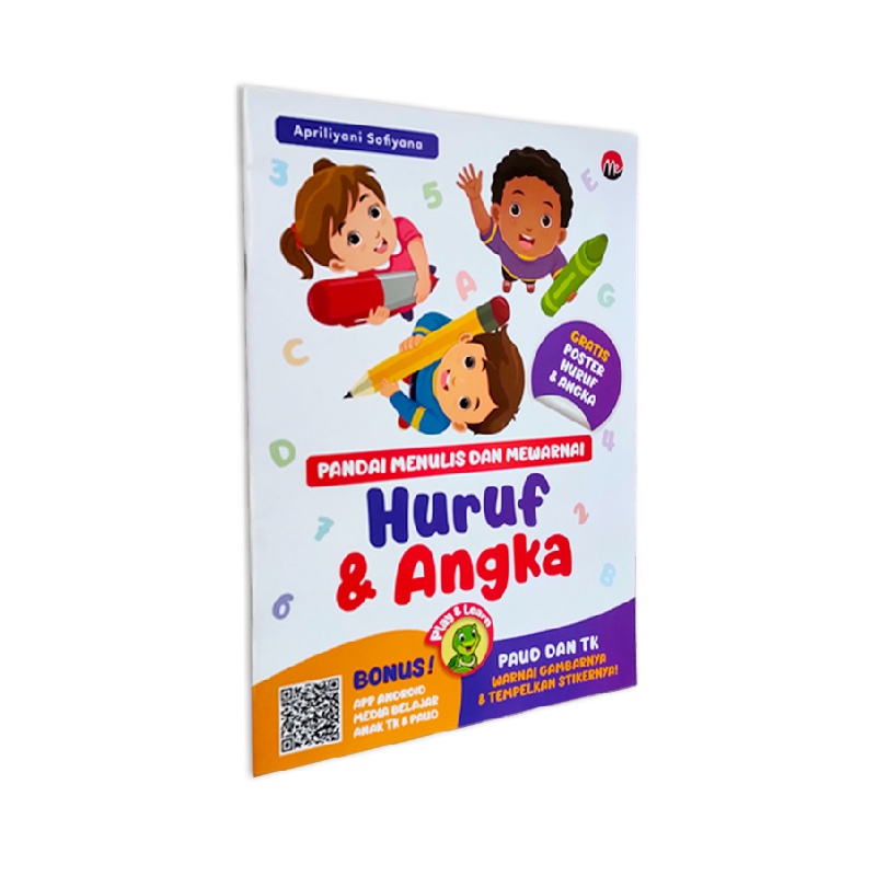 Jual BUKU ANAK TK PAUD - PANDAI MENULIS DAN MEWARNAI HURUF DAN ANGKA ...