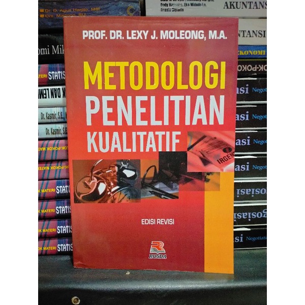 Jual Metodologi Penelitian Kualitatif Edisi Revisi By Lexy Moleong