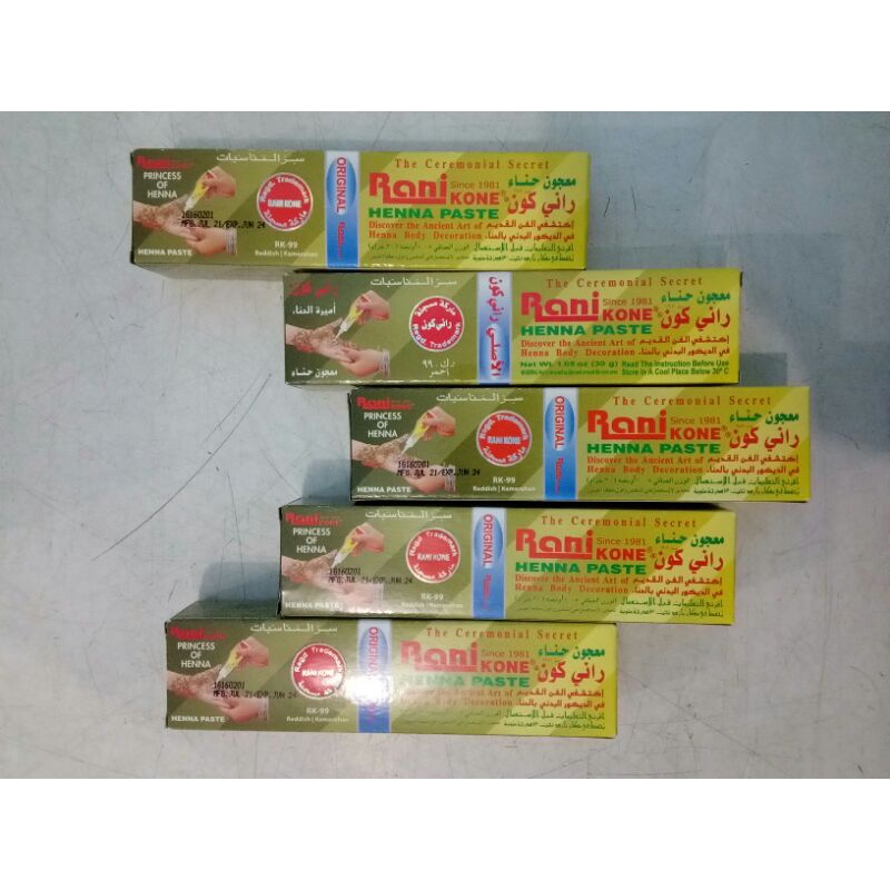 Jual Henna Rani kone uk 30 gr | Shopee Indonesia