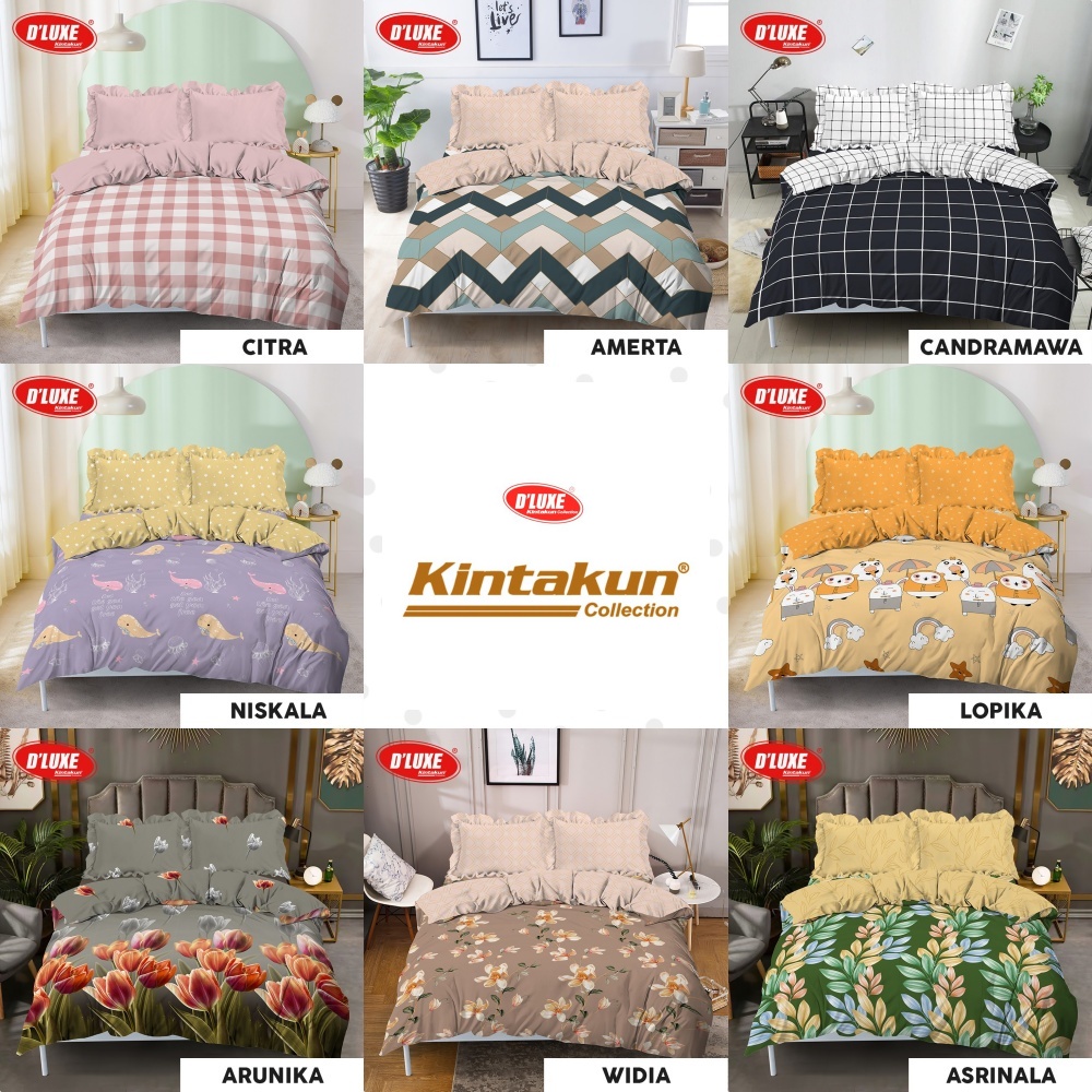 Jual [DISKON LEBARAN] Kintakun Deluxe - Bed Cover SET SPREI RUMBAI King ...