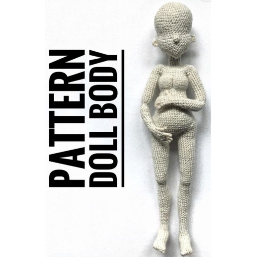 Jual [PDF FILE] (Pola Membuat Boneka Amigurumi) Doll Base Pattern ...