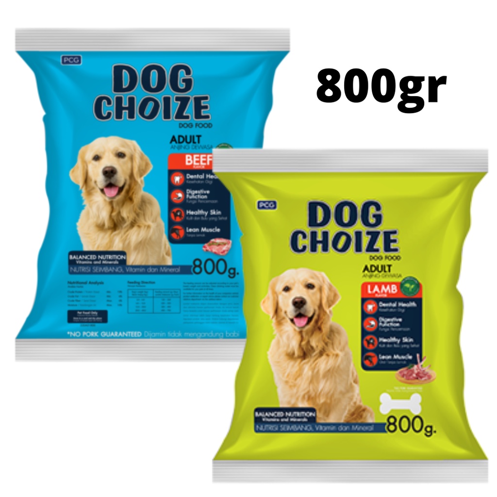 Jual DOG CHOIZE 800gr BEEF/LAMB MAKANAN ANJING DOG CHOIZE 800gr ...