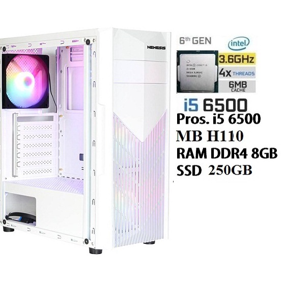 Jual Paket CPU Intel Gen6 Core i5 6500 H110 DDR4 8GB SSD | Shopee Indonesia
