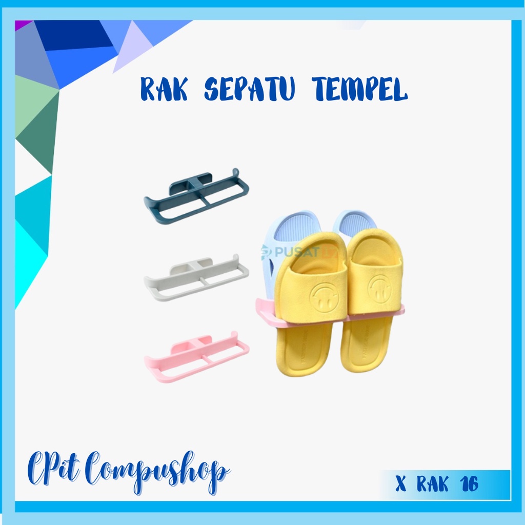 Jual RAK SANDAL SEPATU TEMPEL DINDING DOUBLE 2IN1 / RAK SEPATU GANTUNG ...