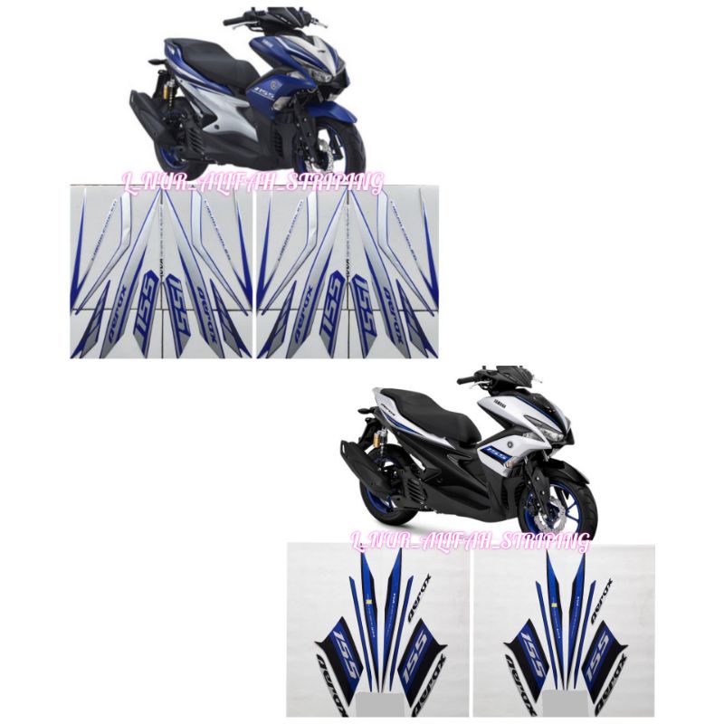 Jual Stiker Striping Lis Les Polet Body Motor Yamaha Aerox Vva Tipe R Shopee Indonesia